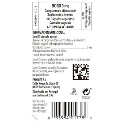 Solgar Boron (Borium) 3 mg Capsules Solgar Boron (Borium) 3 mg Capsules