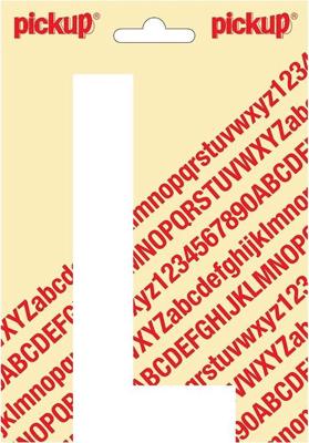 Plakletter Nobel Sticker letter L wit Pickup - Pickup Plakletter Nobel Sticker letter L wit Pickup - Pickup