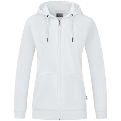 JAKO C6820D Jas Met Kap Organic Dames - Wit - 48