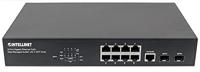 Intellinet 8-Port Gigabit Ethernet PoE+ Web-Managed Switch met 2 SFP-poorten, IEEE 802.3ataf Power Over Ethernet PoE+PoE Compliant, 140 561167, Zwart - thumbnail