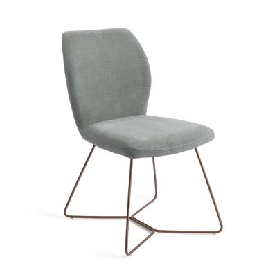 Jesper Home Ikata eetkamerstoel Breezy Blue beehive rose