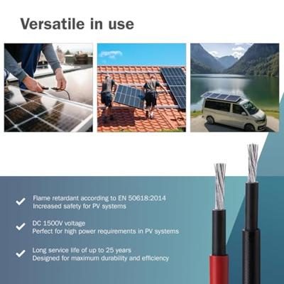 Digitus DK-SCIC6B-0500 DK-SCIC6B-0500 Zonne-energie installatiekabel 6 mm² Kabellengte 50 m Digitus DK-SCIC6B-0500 DK-SCIC6B-0500 Zonne-energie installatiekabel 6 mm² Kabellengte 50 m