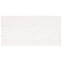 Tafelblad rechthoekig 110x60x2,5 cm massief grenenhout wit - thumbnail
