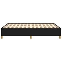 Bedframe zonder matras stof zwart 140x190 cm - thumbnail