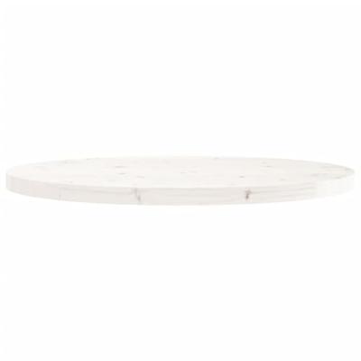 Tafelblad rond 90x3 cm massief grenenhout wit Tafelblad rond 90x3 cm massief grenenhout wit
