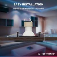 Set van 3 Oslo smart inbouwspots - Wifi + Bluetooth - RGBWW - GU10 - Kantelbaar - Google Home, Amazon Alexa en Siri - IP20 voor binnen - Zwart - thumbnail