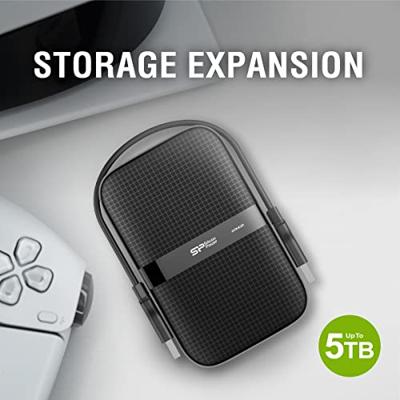 Externe Harde Schijf Silicon Power SP040TBPHDA60S3K 4 TB USB 3.1 Zwart