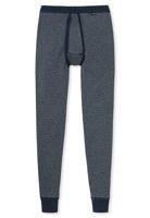 Heren Onderbroek lang met gulp - Katoen - 100% katoenen pantalon met sluiting donkerblauw - thumbnail