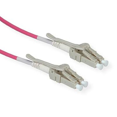 ROLINE glasvezelkabel 50/125µm OM4, LC/LC, LSOH, Low-Loss, Data Center, violet, 7 m