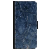 iPhone 12 flipcase - Marmer navy blauw - thumbnail