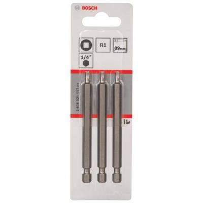 Bosch Accessories Vierkant-bit 1 Extra hard E 6.3 3 stuk(s)