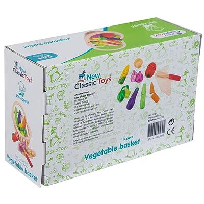 New Classic Toys houten snijset groente mand