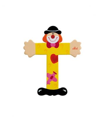 Sevi letter clown t: 10 cm (81756)