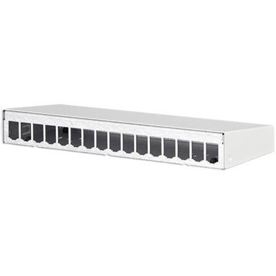 Metz Connect 130861-1602-E 16 poorten Netwerkpatchpaneel 483 mm (19) Zonder connectoren Wit Niet ingericht Metz Connect 130861-1602-E 16 poorten Netwerkpatchpaneel 483 mm (19) Zonder connectoren Wit Niet ingericht