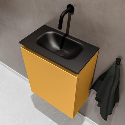 MONDIAZ TURE 40cm toiletmeubel ocher. EDEN wastafel urban midden geen kraangat