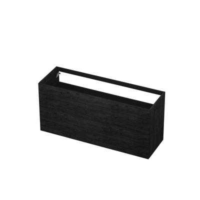 INK - Onderkast 2 Laden Push To Open 65cm Hout Decor - 1400x450x650 Mm - Houtskool Eiken
