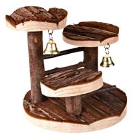 TRIXIE KLAUTERREK MET KLOKJE HAMSTER SCHORSHOUT 14X14X14 CM 2 ST - thumbnail