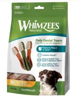 Whimzees Tandenborstel Hondensnacks Dental 12 stuks Medium - thumbnail