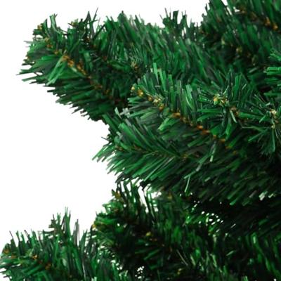 VidaXL Kunstkerstboom met verlichting en standaard 150 cm pvc groen
