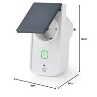 Nedis WIFIPO120FWT Wi-fi Smart Stekker Voor Buiten Spatwaterbestendig Ip44 Verbruiksmonitor Schuko Type F 16 A - thumbnail