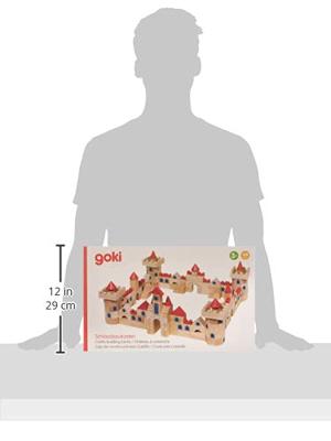 Goki houten bouwblokken kasteel, 145dlg.