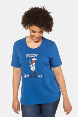 Ulla Popken T-shirt, ronde hals, Snoopy motief - Grote Maten