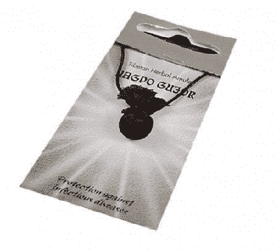 Tibetaanse Amulet Nagpo Gujor (Beschermer van Gezondheid)