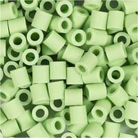NABBI Biobeads van , afm 5x5 mm, gatgrootte 2,5 mm, medium, pastel groen, 1000 stuk/ 1 doos - thumbnail