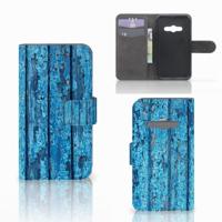 Samsung Galaxy Xcover 3 | Xcover 3 VE | Book Style Case | Wood Blue - thumbnail