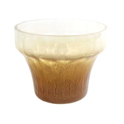 Theelichthouder Eline L glas bruin/crème 13 cm | 8 stuks