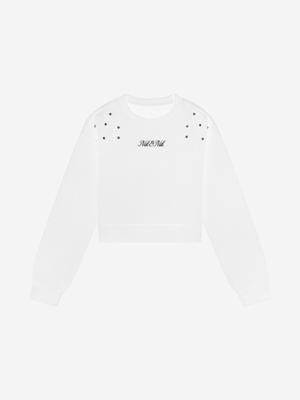 Nik&Nik Meisjes sweat shirt - Diamond - Off wit