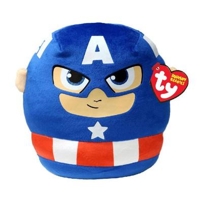 TY Squishy Beanies Knuffel Captain America 20 cm