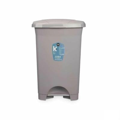Pedaalemmer Grijs Plastic 50 L (3 Stuks) Pedaalemmer Grijs Plastic 50 L (3 Stuks)