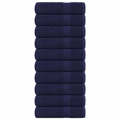 VidaXL Handdoeken 10 st 50x100 cm 360 g/m² 100% katoen marineblauw VidaXL Handdoeken 10 st 50x100 cm 360 g/m² 100% katoen marineblauw
