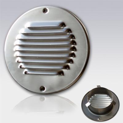 Schoepen Ventilatierooster met Klemveren Weha Rond 12.5 cm RVS Schoepen Ventilatierooster met Klemveren Weha Rond 12.5 cm RVS