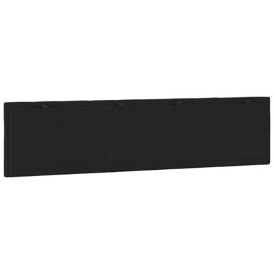 Hoofdbordkussen 200 cm fluweel zwart