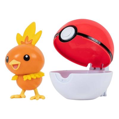 Pokemon Figure - Torchic + Poke Ball (Clip 'n' Go)