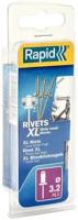 Rapid XL blindklinknagels Ø3,2 x 8 mm, 50 stuks + boor - 5000659 - 5000659 - thumbnail