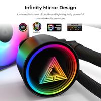 Montech lightflow argb 360 waterkoeling (zwart) - thumbnail
