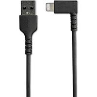 StarTech.com Premium USB-A naar Lightning Kabel 2m Zwart - Robuuste 90° haakse USB Type A naar Lightning Charge & Sync Oplaadkabel met Aramide Vezels - Apple MFi Cert. - iPhone (RUSBLTMM2MBR) - thumbnail