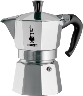 Italiaanse koffiezetter - BIALETTI - Moka Express - Geschikt voor alle kookplaten behalve inductie - 18 kopjes - 810 ml - Roestvrij staal