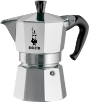 Italiaanse koffiezetter - BIALETTI - Moka Express - Geschikt voor alle kookplaten behalve inductie - 18 kopjes - 810 ml - Roestvrij staal - thumbnail