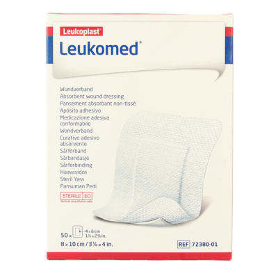 Leukomed Wondverband 8.0 x 10cm steriel 50 Stuks Leukomed Wondverband 8.0 x 10cm steriel 50 Stuks