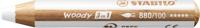 Kleurpotlood stabilo 880 woody 3 in 1 wit | 5 stuks - thumbnail