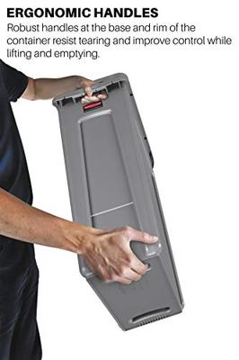 Rubbermaid afvalcontainer Slim Jim, 87 liter, grijs