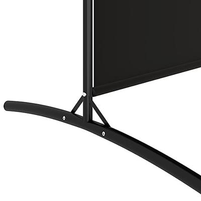 Kamerscherm met 2 panelen 175x180 cm stof zwart - thumbnail