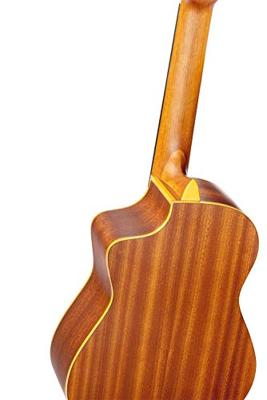 Ortega RQC25 Requinto Series Natural 1/2-formaat klassieke gitaar met gigbag