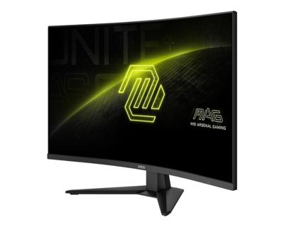 MSI MAG 325CQF 32 inch WQHD gebogen gaming-monitor - Rapid VA 1000R 2560 x 1440, 180 Hz / 0,5 ms (GtG, min.), Adaptive Sync - DP 1.4a, HDMI 2.0b CEC, USB Type-C (DP Alt. W/15W PD)