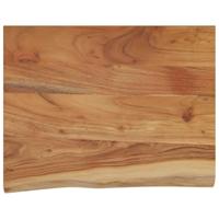 Wandschap rechthoekig natuurlijke rand 50x40x3,8 cm acaciahout - thumbnail