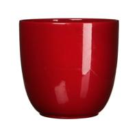 Mica Decorations tusca pot donkerrood glans 11x12cm - thumbnail